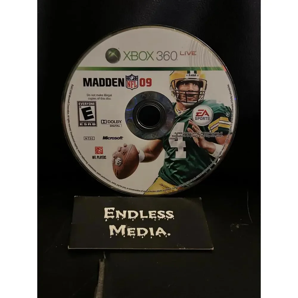 Madden 2009 Microsoft Xbox 360 Loose Video Game
